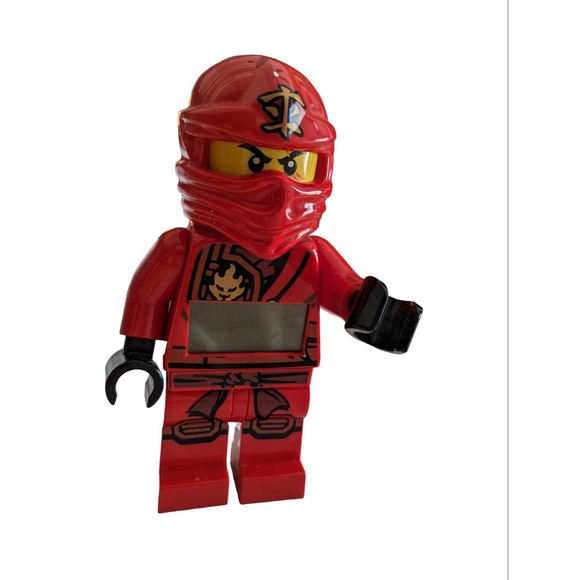 Lego Ninjago Red Ninja Alarm Clock Masters Of Spinjitzu Kai 9” 2015 Figure - Picture 5 of 6